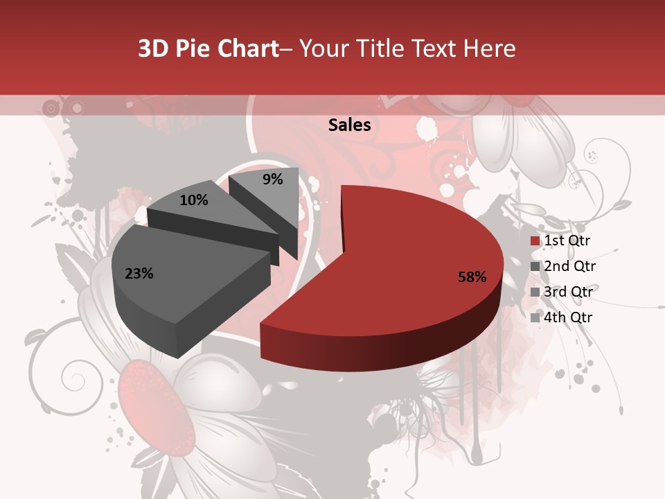 Grungy Valentine Stock Vector Illustration: PowerPoint Template