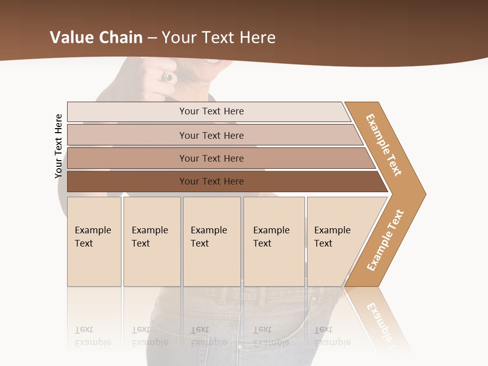 Pretty Brunette Having Lost A Big Deal Of Weight PowerPoint Template