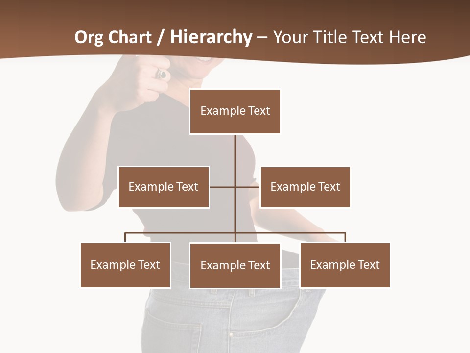 Pretty Brunette Having Lost A Big Deal Of Weight PowerPoint Template