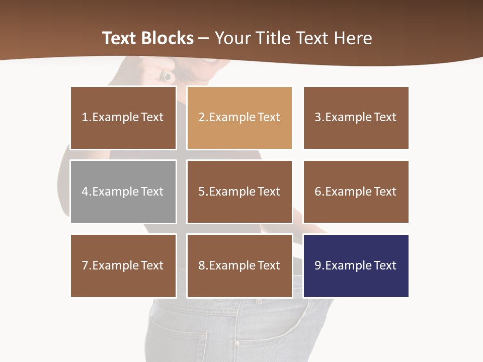 Pretty Brunette Having Lost A Big Deal Of Weight PowerPoint Template