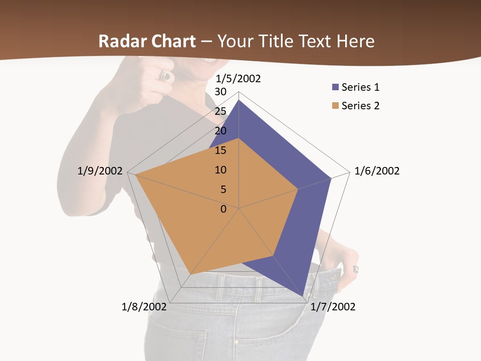 Pretty Brunette Having Lost A Big Deal Of Weight PowerPoint Template