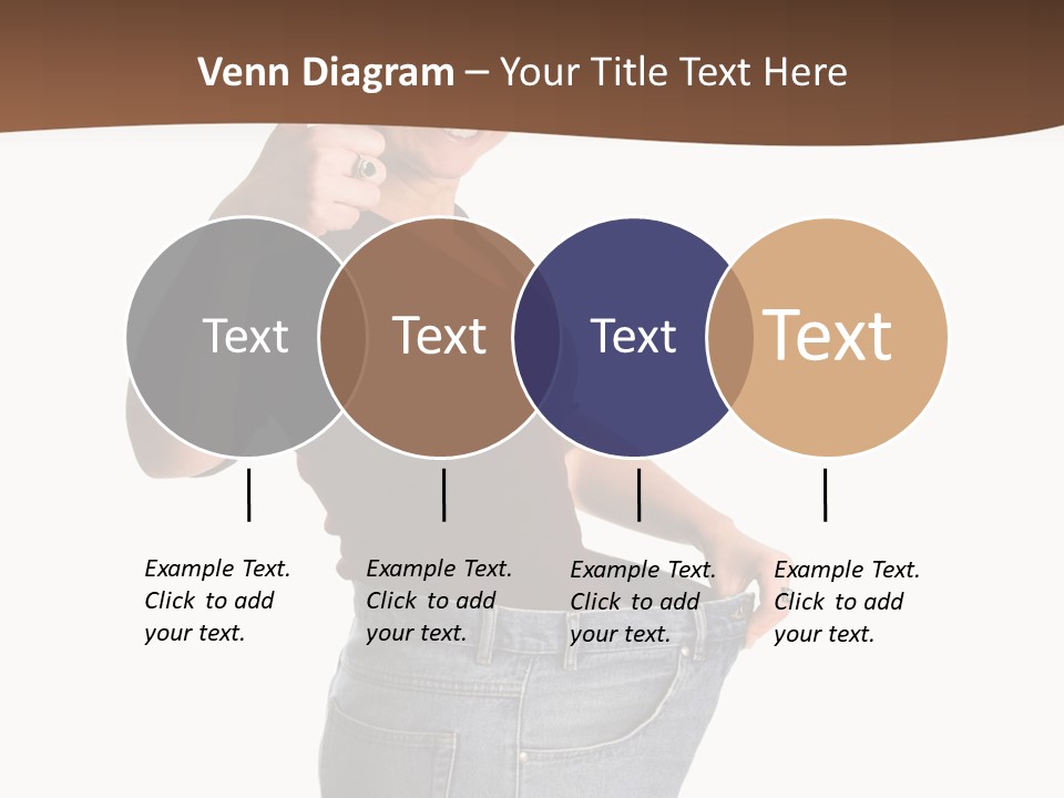 Pretty Brunette Having Lost A Big Deal Of Weight PowerPoint Template