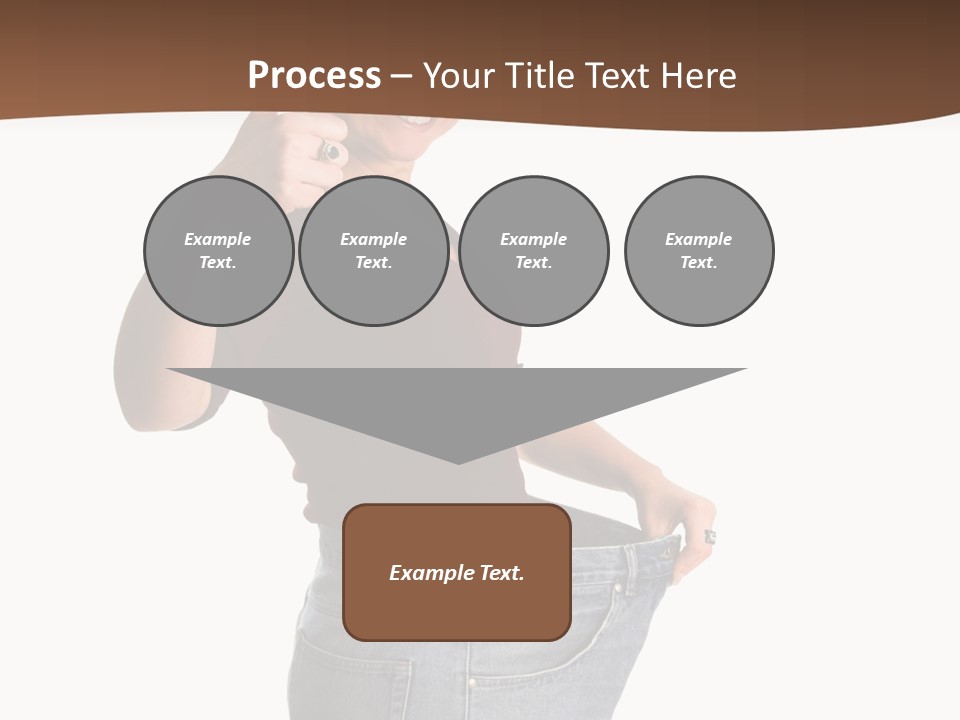 Pretty Brunette Having Lost A Big Deal Of Weight PowerPoint Template