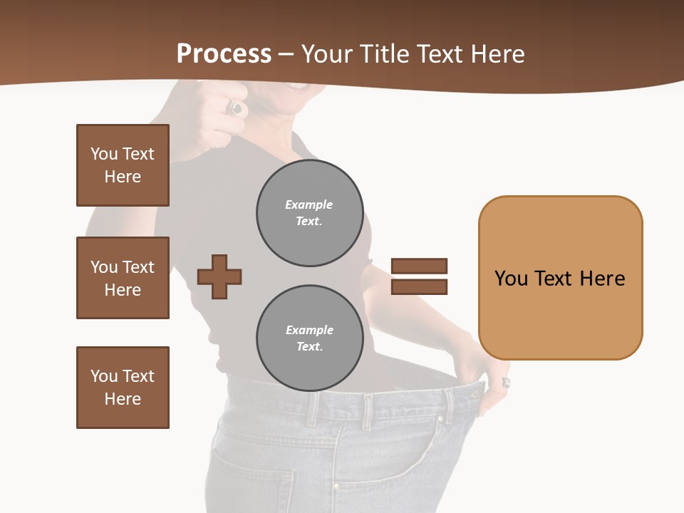 Pretty Brunette Having Lost A Big Deal Of Weight PowerPoint Template