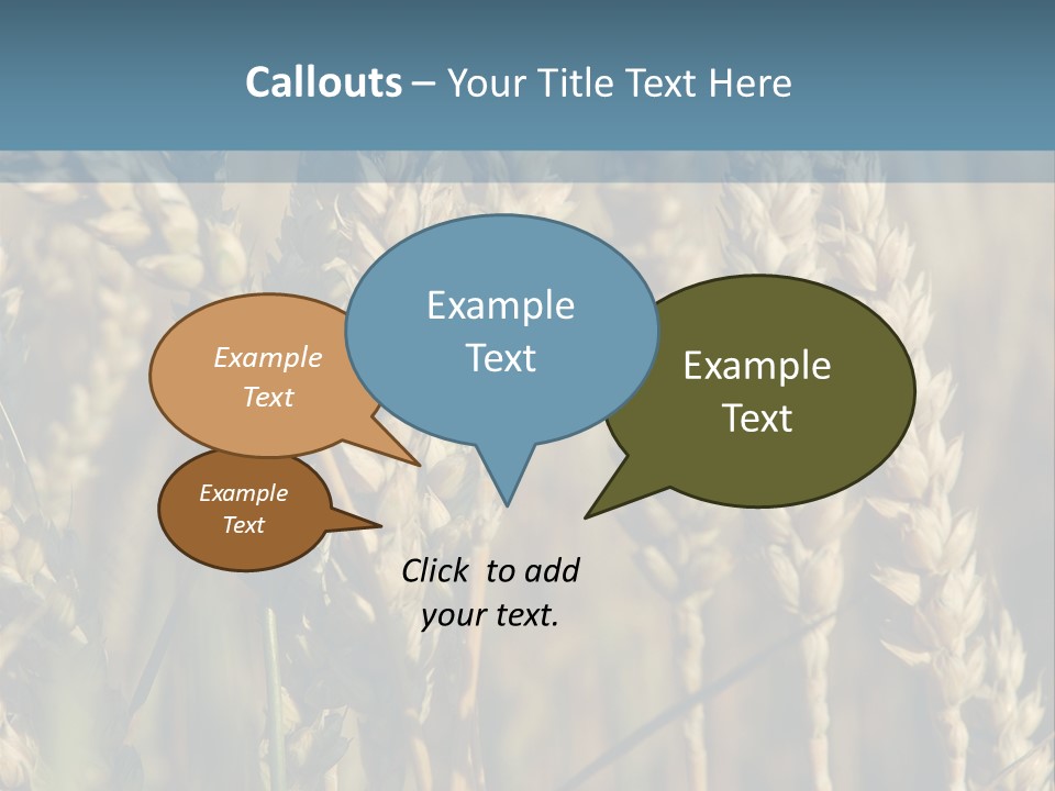 A Field Of Wheat Powerpoint Template PowerPoint Template