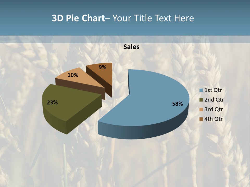 A Field Of Wheat Powerpoint Template PowerPoint Template