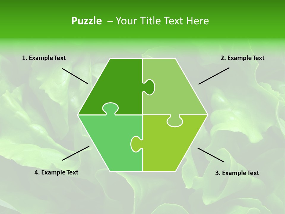 Full Frame Close Up Photo Of A Butter Lettuce - For Background Or Texture PowerPoint Template