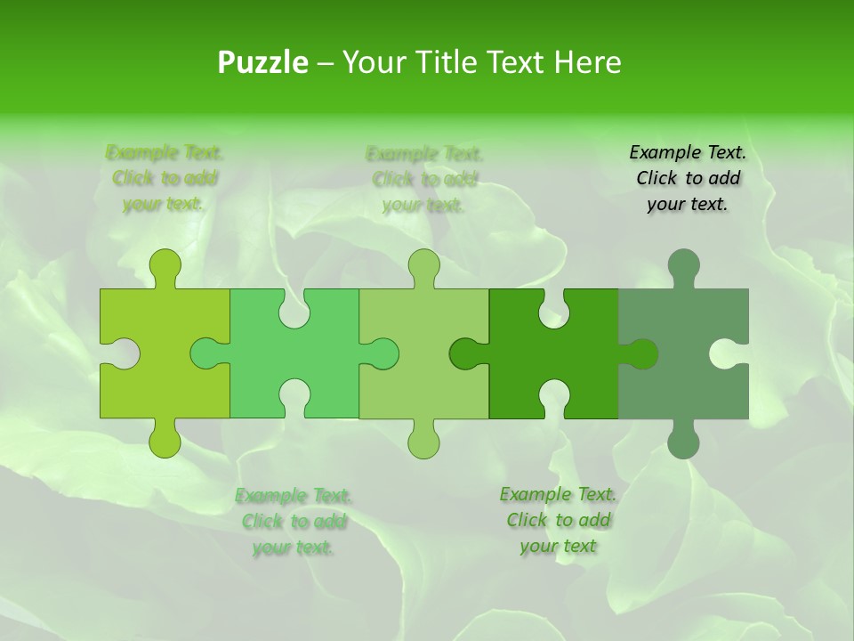 Full Frame Close Up Photo Of A Butter Lettuce - For Background Or Texture PowerPoint Template