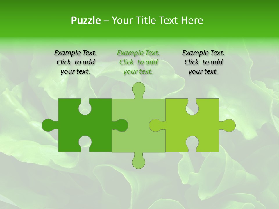 Full Frame Close Up Photo Of A Butter Lettuce - For Background Or Texture PowerPoint Template