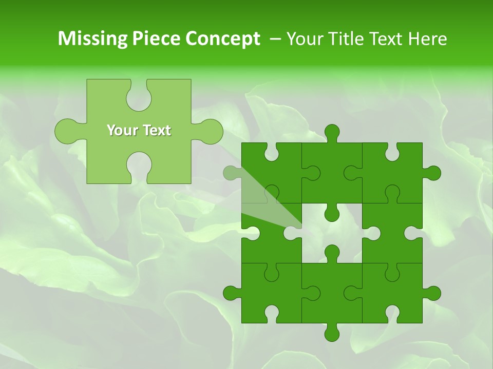 Full Frame Close Up Photo Of A Butter Lettuce - For Background Or Texture PowerPoint Template