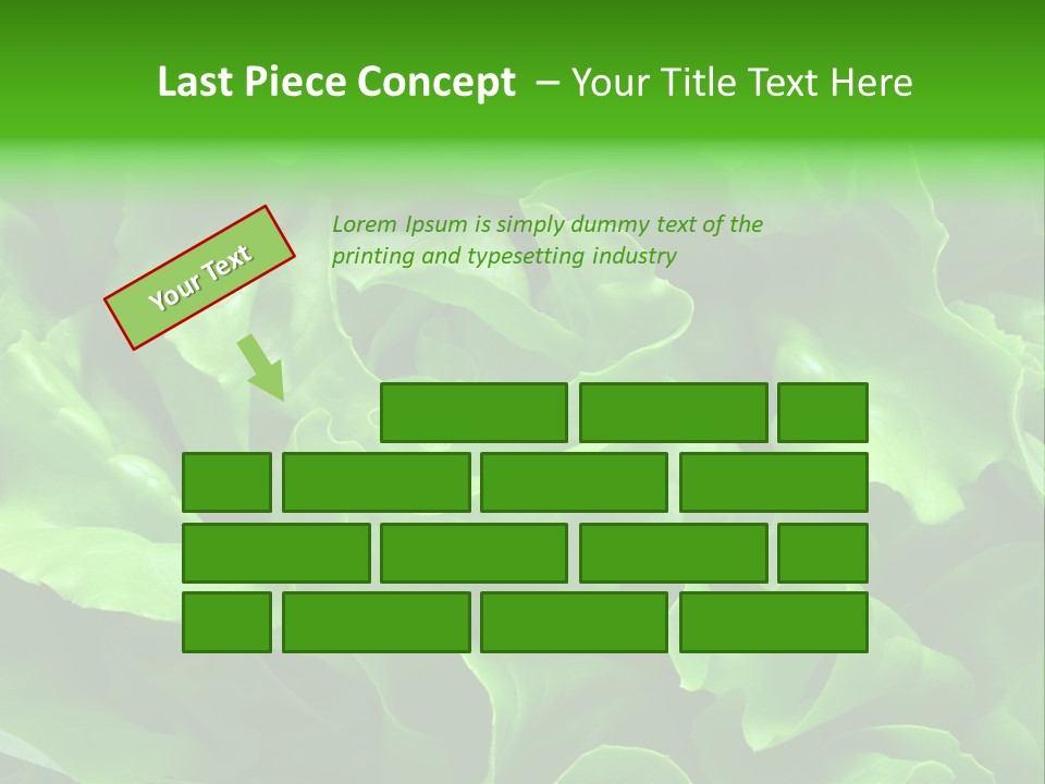 Full Frame Close Up Photo Of A Butter Lettuce - For Background Or Texture PowerPoint Template