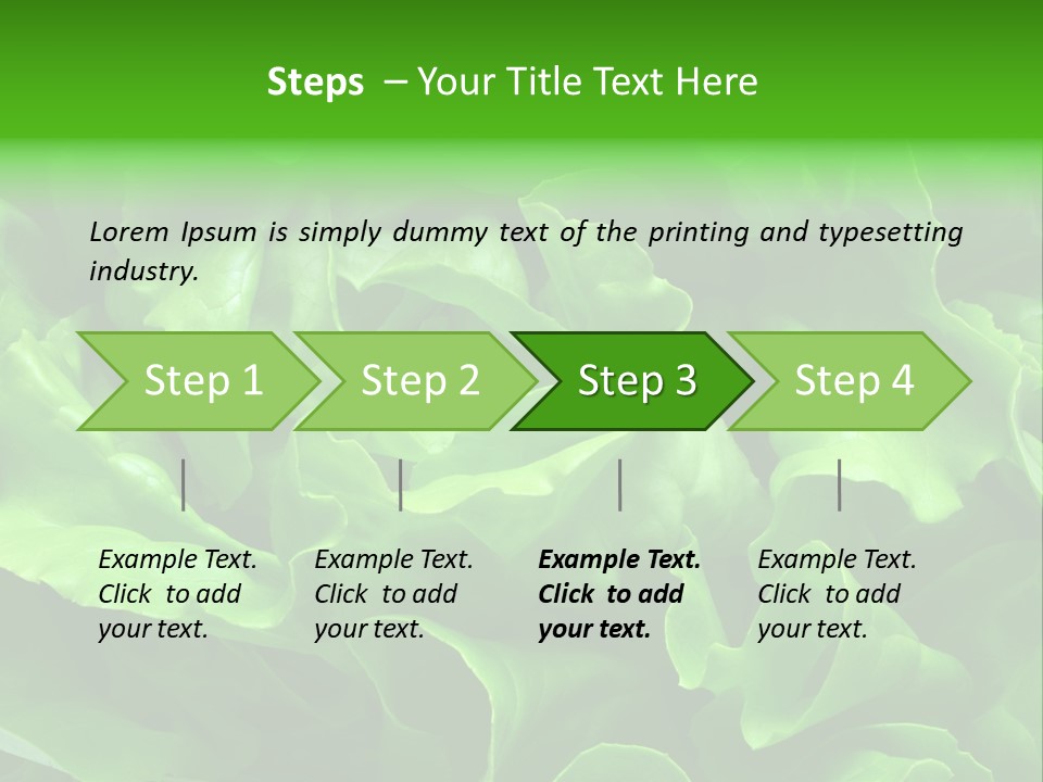 Full Frame Close Up Photo Of A Butter Lettuce - For Background Or Texture PowerPoint Template