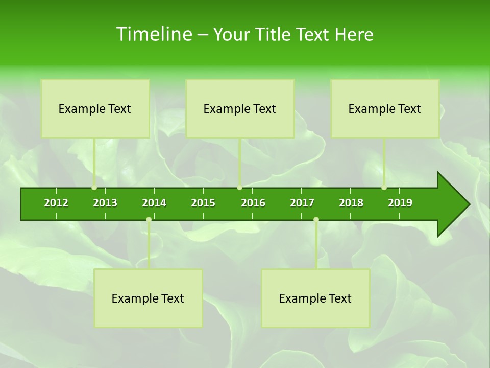 Full Frame Close Up Photo Of A Butter Lettuce - For Background Or Texture PowerPoint Template