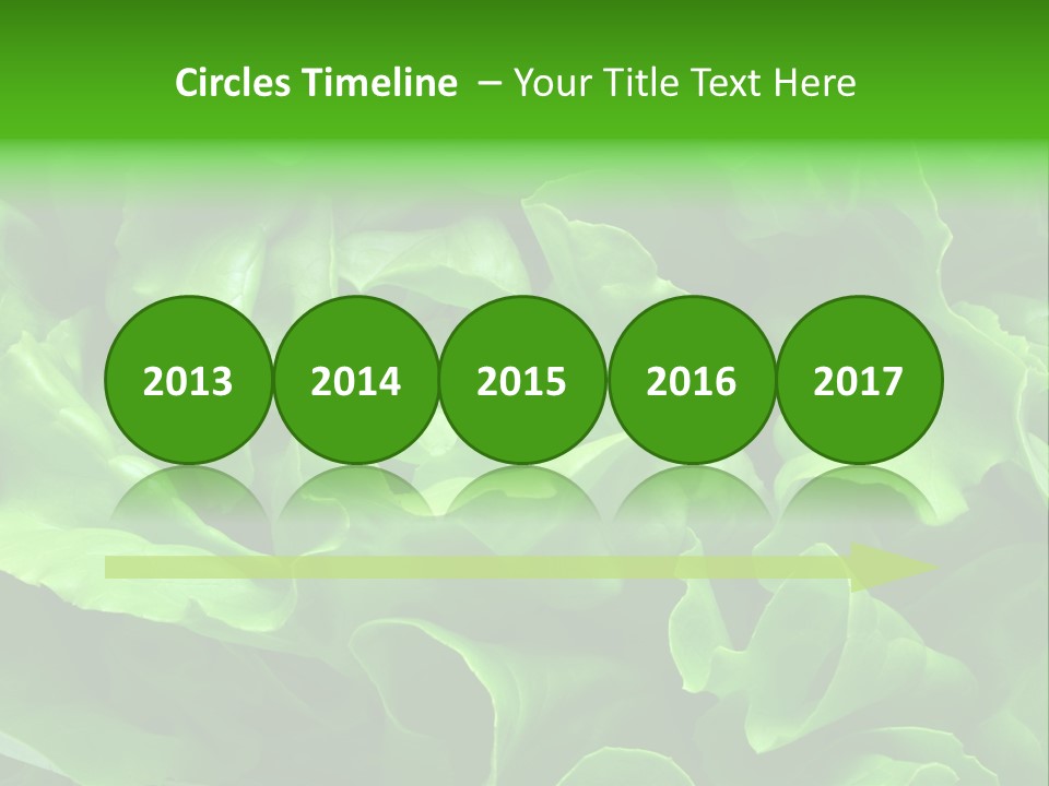 Full Frame Close Up Photo Of A Butter Lettuce - For Background Or Texture PowerPoint Template