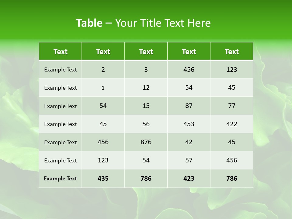 Full Frame Close Up Photo Of A Butter Lettuce - For Background Or Texture PowerPoint Template