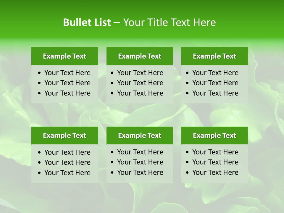 Full Frame Close Up Photo Of A Butter Lettuce - For Background Or Texture PowerPoint Template