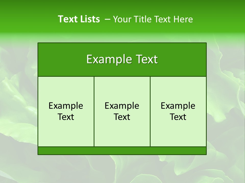 Full Frame Close Up Photo Of A Butter Lettuce - For Background Or Texture PowerPoint Template