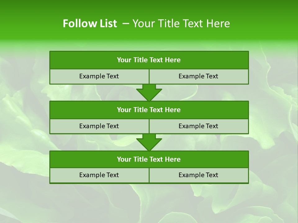 Full Frame Close Up Photo Of A Butter Lettuce - For Background Or Texture PowerPoint Template