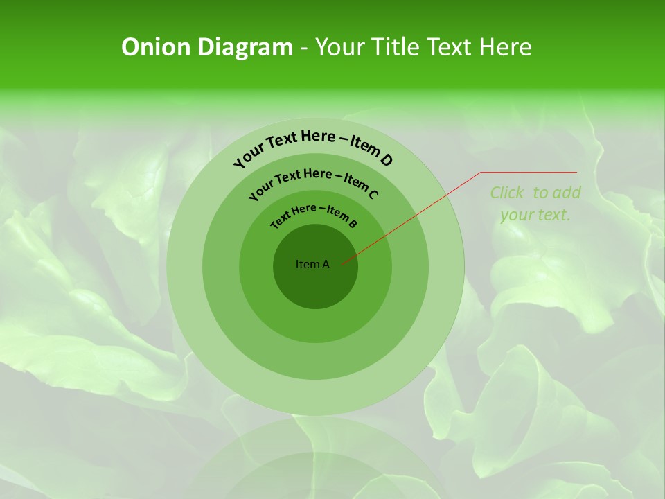 Full Frame Close Up Photo Of A Butter Lettuce - For Background Or Texture PowerPoint Template