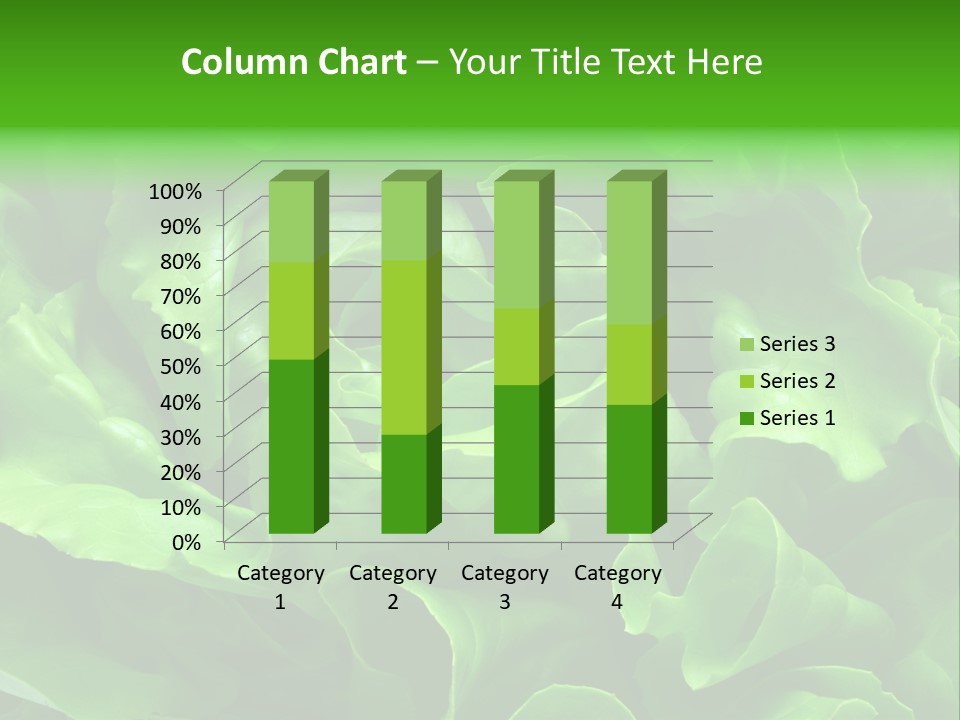 Full Frame Close Up Photo Of A Butter Lettuce - For Background Or Texture PowerPoint Template
