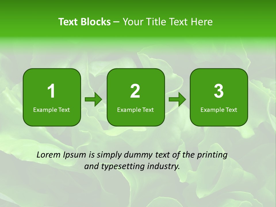 Full Frame Close Up Photo Of A Butter Lettuce - For Background Or Texture PowerPoint Template