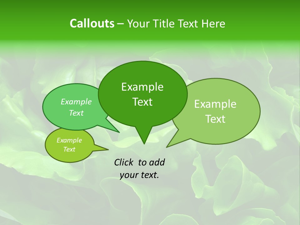Full Frame Close Up Photo Of A Butter Lettuce - For Background Or Texture PowerPoint Template