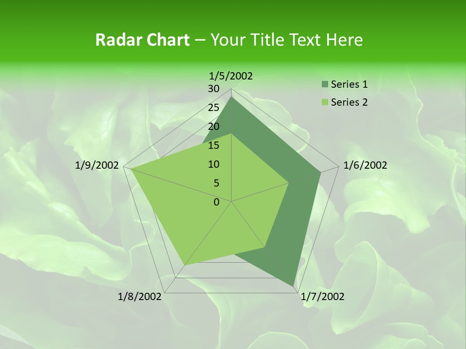 Full Frame Close Up Photo Of A Butter Lettuce - For Background Or Texture PowerPoint Template