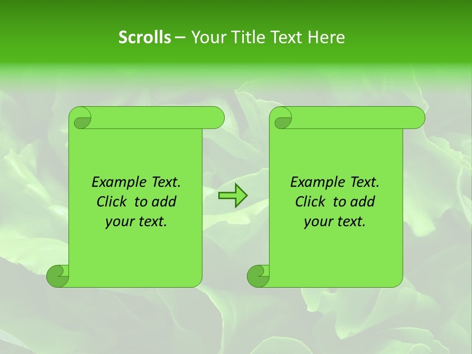 Full Frame Close Up Photo Of A Butter Lettuce - For Background Or Texture PowerPoint Template