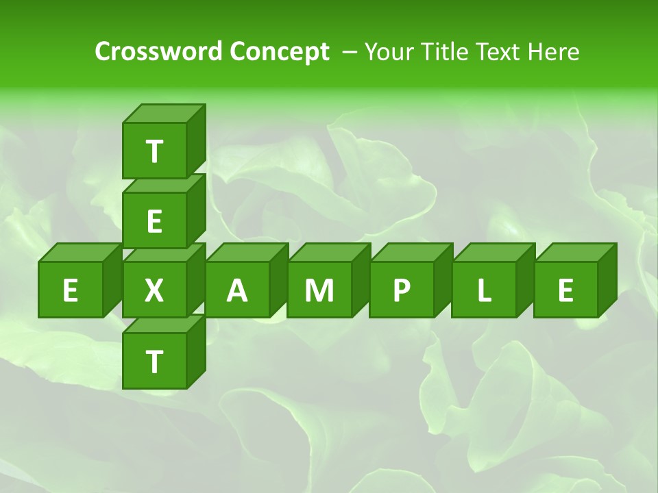 Full Frame Close Up Photo Of A Butter Lettuce - For Background Or Texture PowerPoint Template