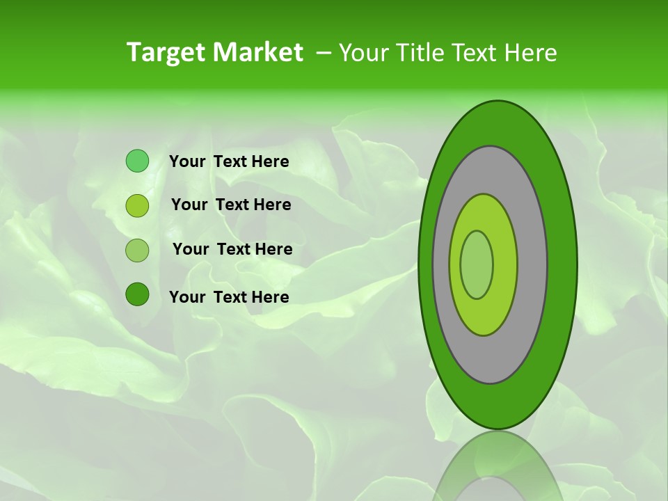 Full Frame Close Up Photo Of A Butter Lettuce - For Background Or Texture PowerPoint Template