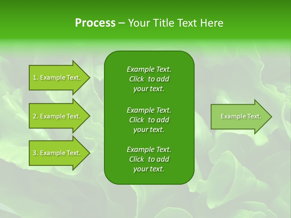 Full Frame Close Up Photo Of A Butter Lettuce - For Background Or Texture PowerPoint Template