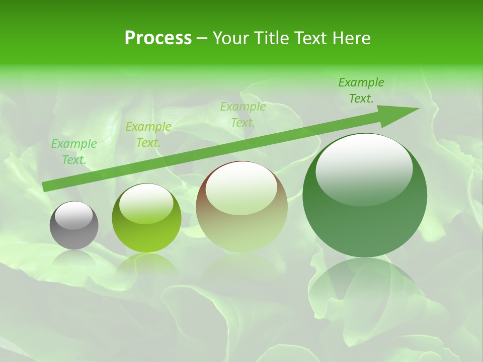 Full Frame Close Up Photo Of A Butter Lettuce - For Background Or Texture PowerPoint Template