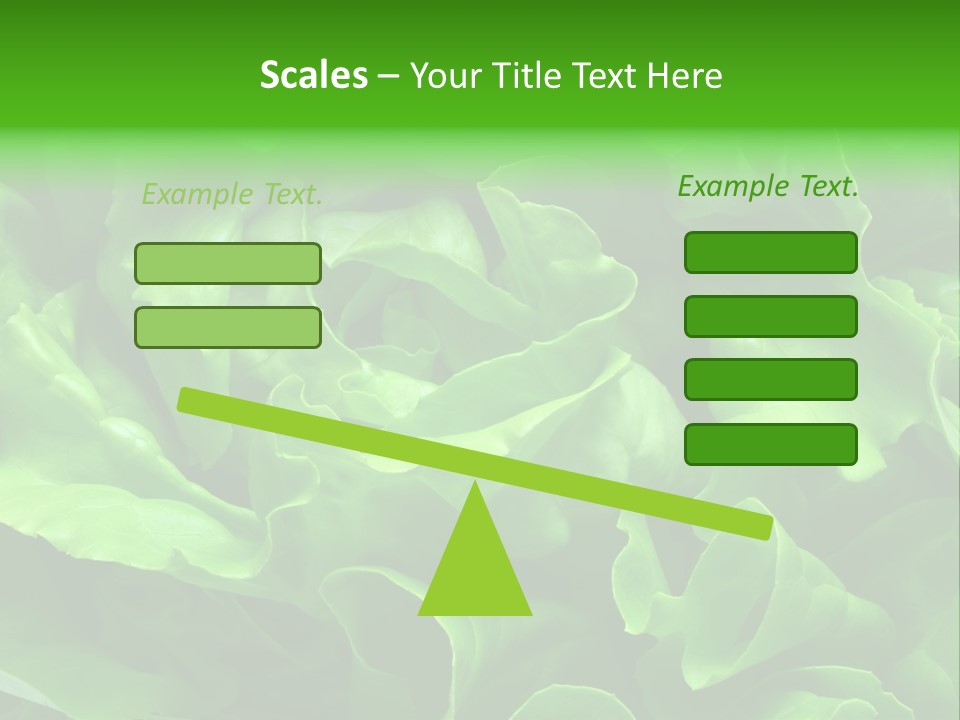 Full Frame Close Up Photo Of A Butter Lettuce - For Background Or Texture PowerPoint Template