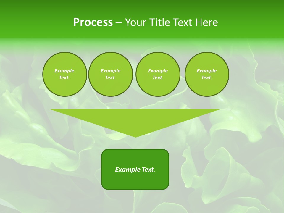 Full Frame Close Up Photo Of A Butter Lettuce - For Background Or Texture PowerPoint Template