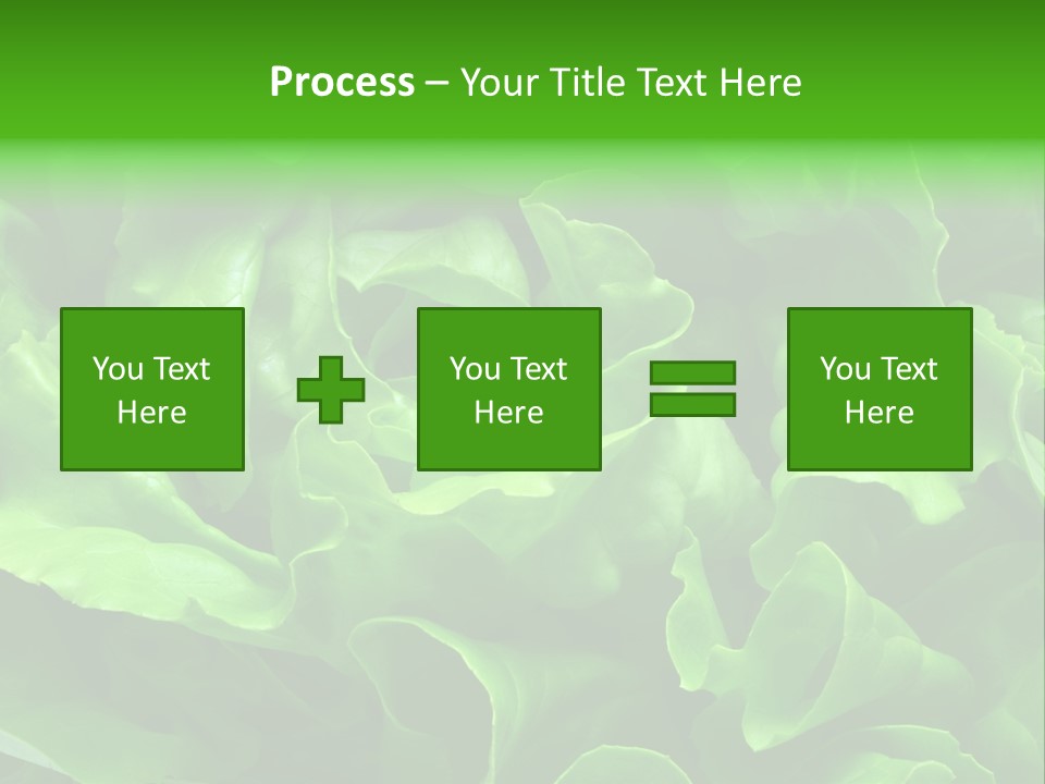 Full Frame Close Up Photo Of A Butter Lettuce - For Background Or Texture PowerPoint Template