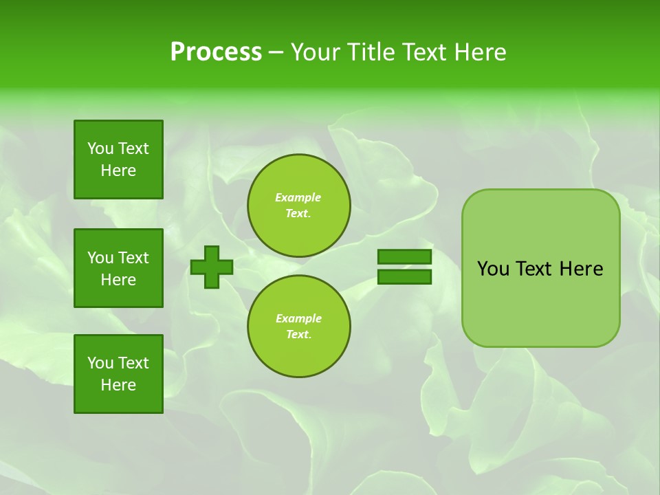 Full Frame Close Up Photo Of A Butter Lettuce - For Background Or Texture PowerPoint Template