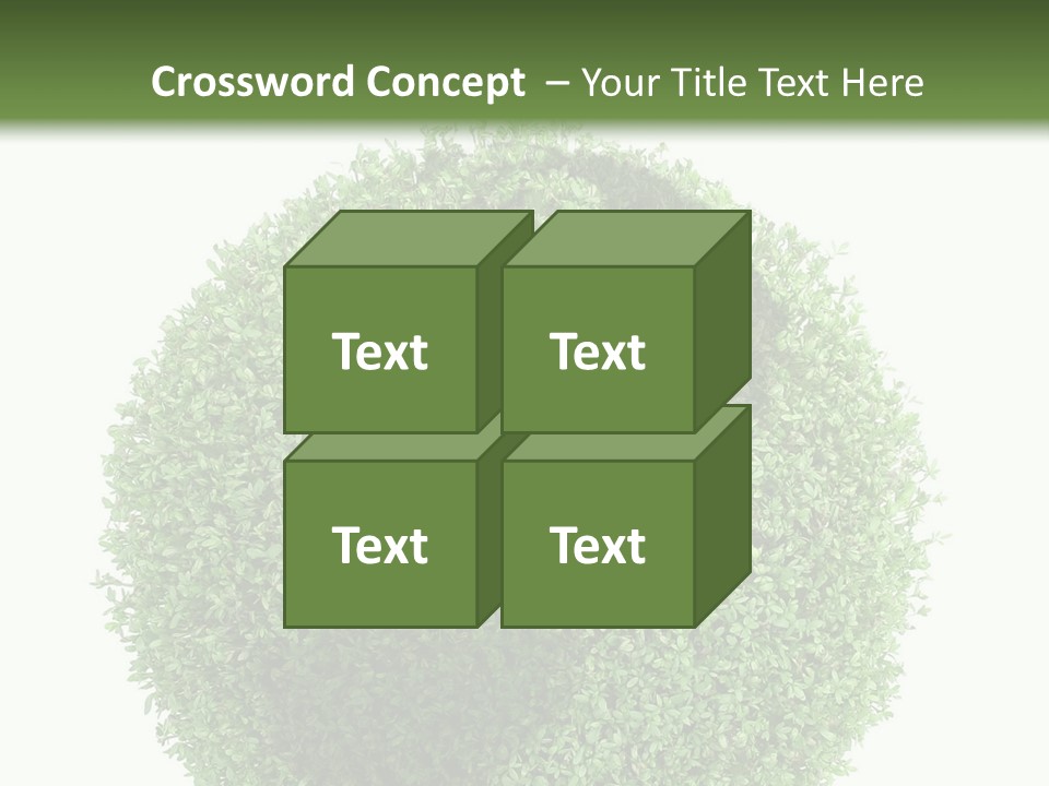 Green Plant Globe With North And South America Over White Background PowerPoint Template
