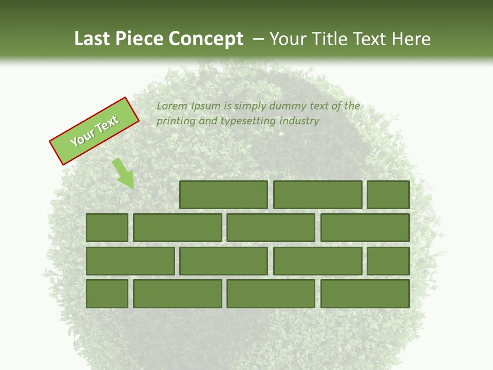 Green Plant Globe With North And South America Over White Background PowerPoint Template