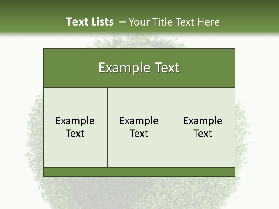 Green Plant Globe With North And South America Over White Background PowerPoint Template