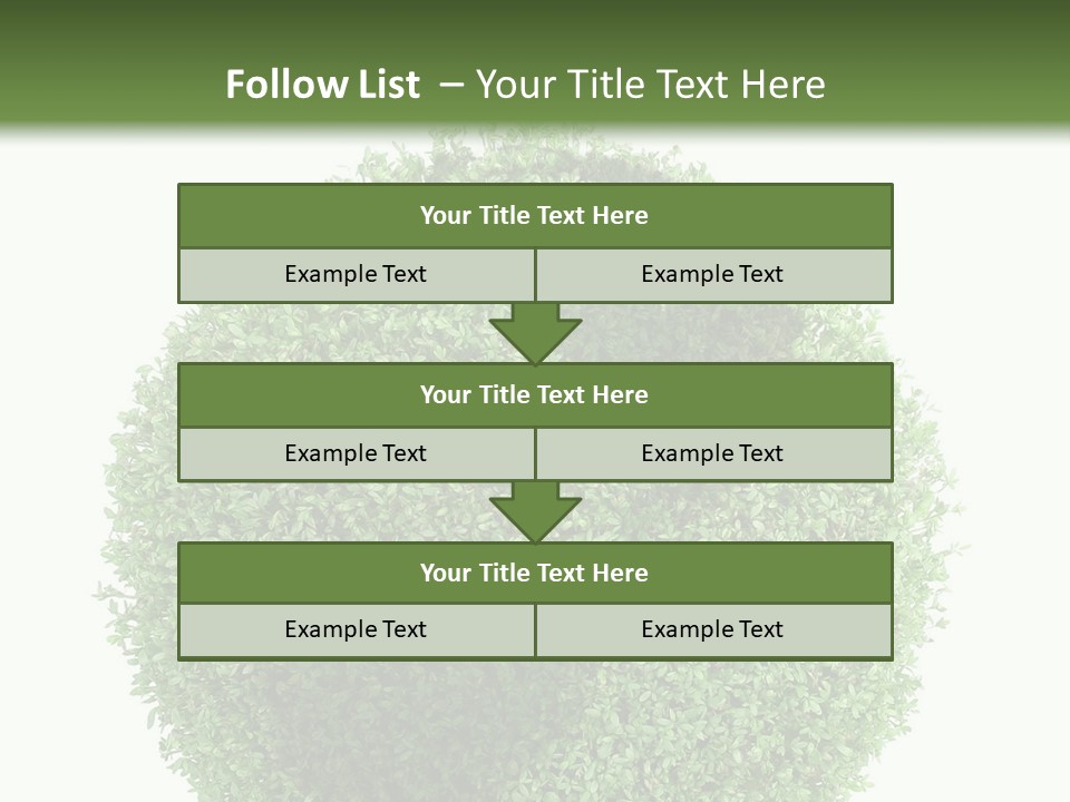 Green Plant Globe With North And South America Over White Background PowerPoint Template