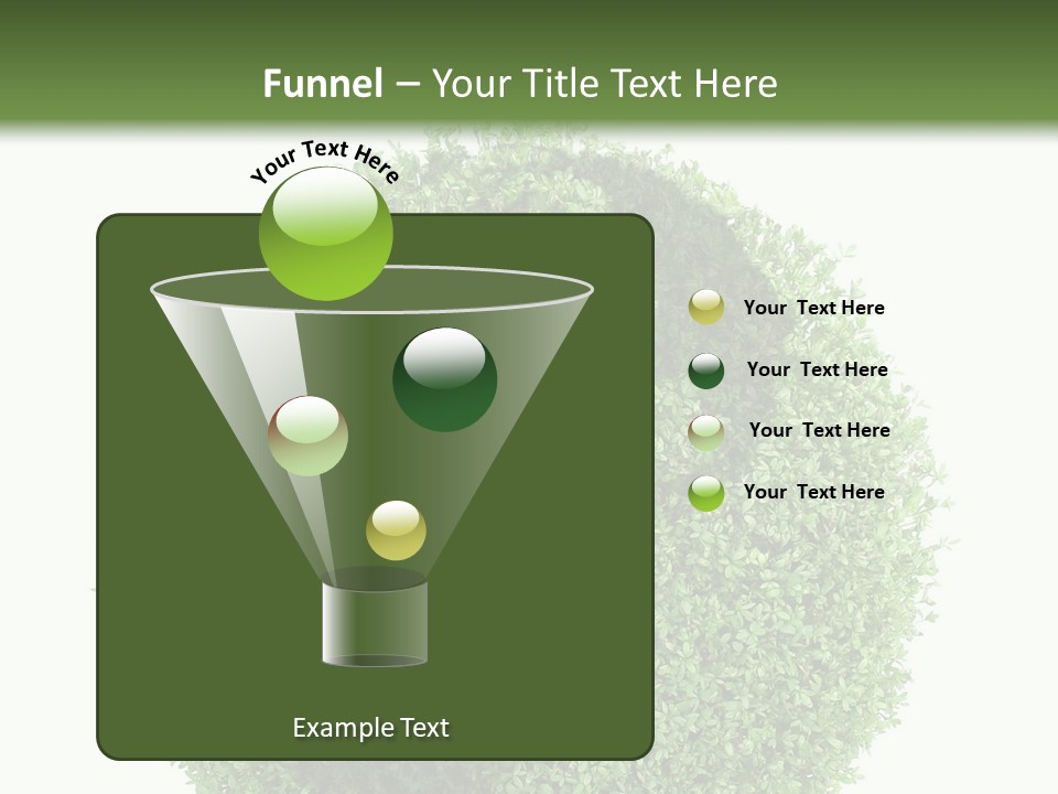 Green Plant Globe With North And South America Over White Background PowerPoint Template