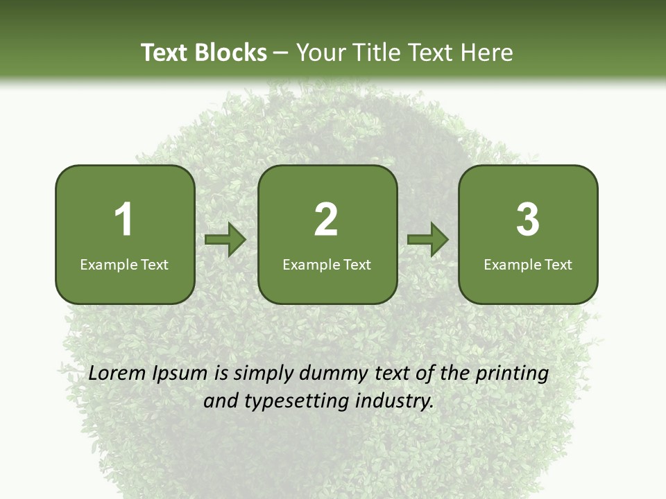 Green Plant Globe With North And South America Over White Background PowerPoint Template