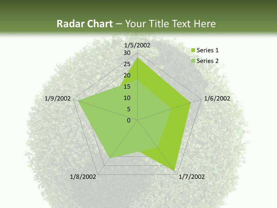 Green Plant Globe With North And South America Over White Background PowerPoint Template