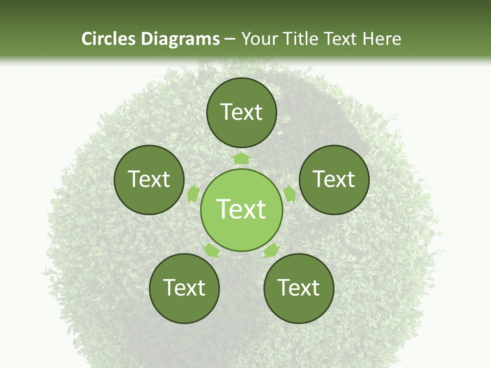 Green Plant Globe With North And South America Over White Background PowerPoint Template