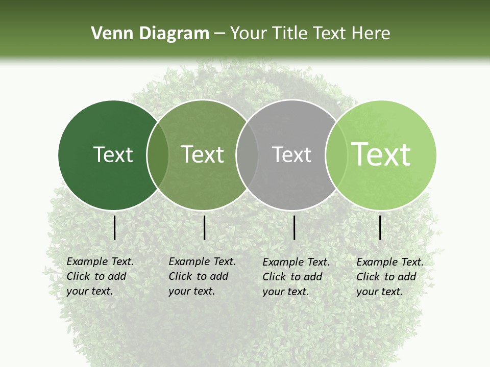 Green Plant Globe With North And South America Over White Background PowerPoint Template