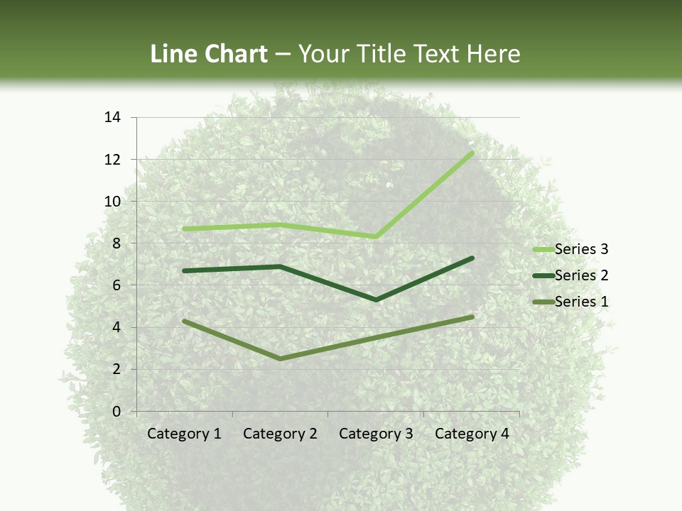 Green Plant Globe With North And South America Over White Background PowerPoint Template