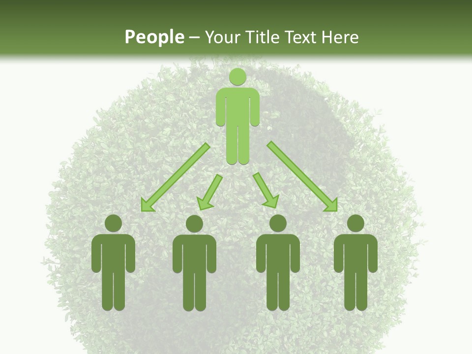 Green Plant Globe With North And South America Over White Background PowerPoint Template