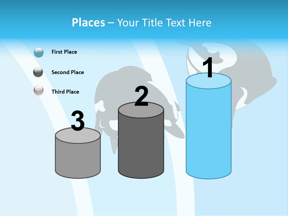 Pair Of Penguins Do The Waltz PowerPoint Template