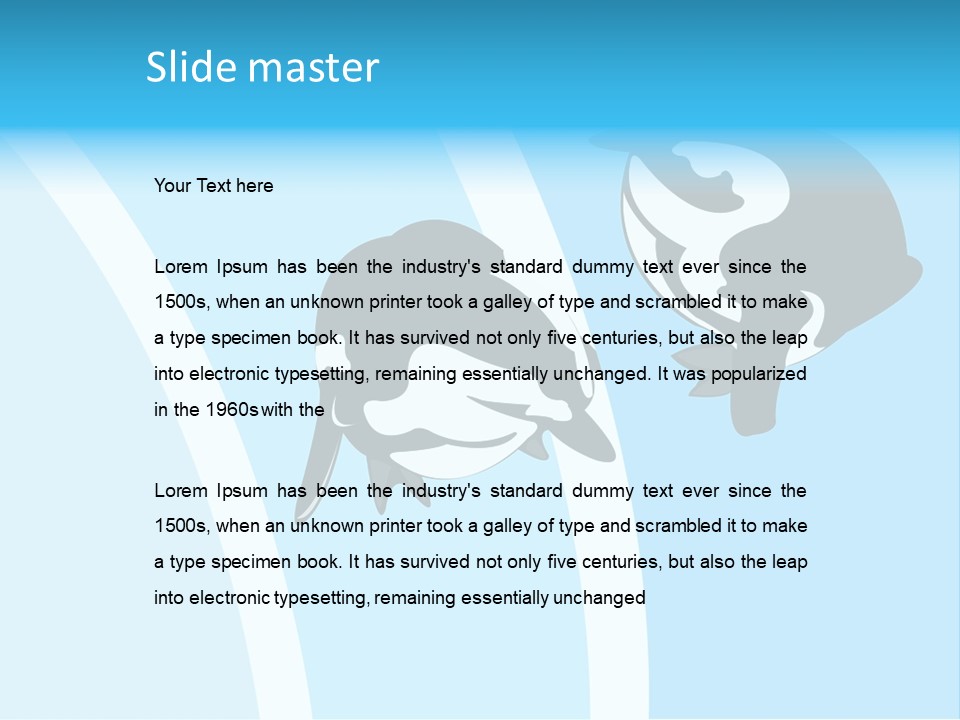 Pair Of Penguins Do The Waltz PowerPoint Template