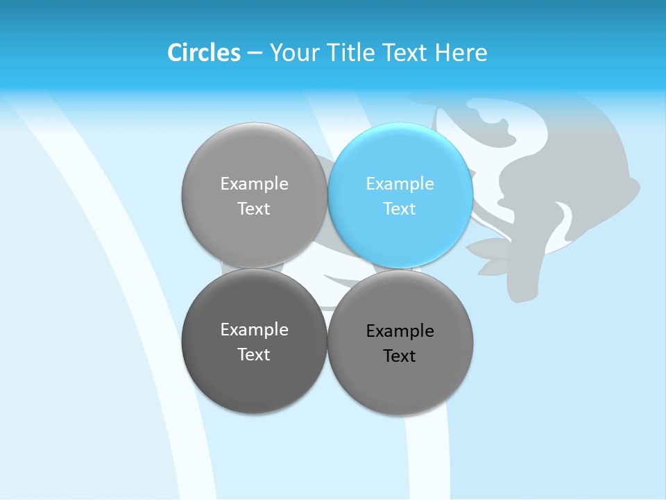 Pair Of Penguins Do The Waltz PowerPoint Template